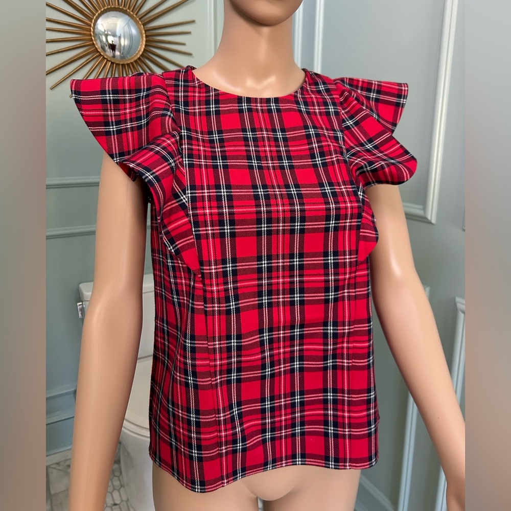 Draper James Tartan Top
